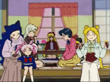 Sailor Moon Eating GIF - Sailor Moon Eating Brushing Hair GIFs