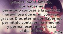 gracias padre amado por haberme permitido conocer a la persona maravillosa que es mi conyuge picmix
