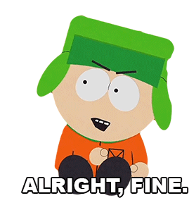 Alright Fine Kyle Broflovski Sticker - Alright Fine Kyle Broflovski South Park Stickers