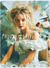 a woman in a white dress with the words proudly supported by roe on the bottom
