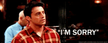Joey'S "Sorry" GIF - Friends Im Sorry Joey Tribbiani GIFs