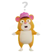 a stuffed animal with a pink hat that says grind