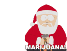 weed paranoid santa
