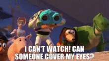 Toy Story Rex GIF - Toy Story Rex I Cant Watch GIFs