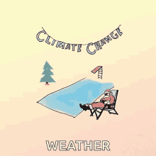 Santa Sleeping Climate Change GIF - Santa Sleeping Climate Change Pool GIFs