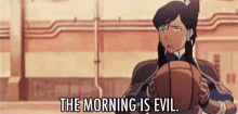 the morning is evil korra the legend of korra sad disappointed