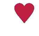 a red heart with a white background is a drawing of a heart