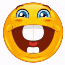 a smiley face with a big smile and a big mouth