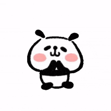 animal panda cute clapping delight