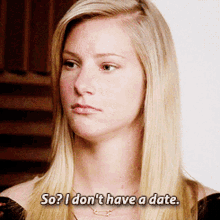 Glee Brittany Pierce GIF - Glee Brittany Pierce So I Dont Have A Date GIFs