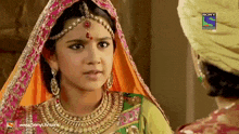 a sony television ad with a girl in a veil