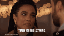Thank You For Listening Dr Helen Sharpe GIF - Thank You For Listening Dr Helen Sharpe Freema Agyeman GIFs