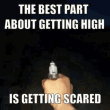 The Best Part About Getting High Is Getting Scared Scared GIF - The Best Part About Getting High Is Getting Scared Getting High Getting Scared GIFs