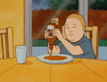 Bobby Hill Syrup GIF - Bobby Hill Syrup Lick GIFs