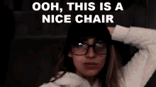 Ooh This Is A Nice Chair Wow Nufo GIF - Ooh This Is A Nice Chair Wow Nufo Comfy Seat GIFs