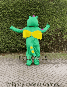 Mighty Lancer Games Dancing Dragon GIF - Mighty Lancer Games Dancing Dragon Follow Us GIFs