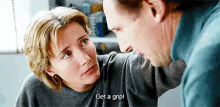 Get A Grip! GIF - Love Actually Emma Thompson Liam Neeson GIFs