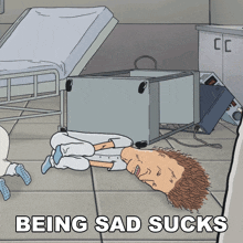 being sad sucks butt head beavis and butt head in pain i hate being sad
