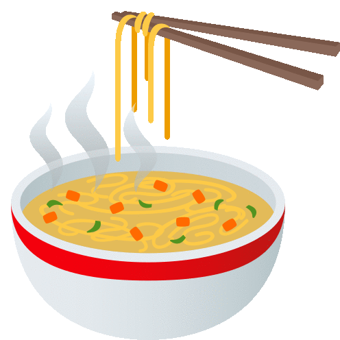 Steaming Bowl Food Sticker - Steaming Bowl Food Joypixels Stickers