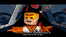 Lego Star Wars Poe Dameron GIF - Lego Star Wars Poe Dameron Hit The Target Dead Center GIFs