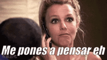 Britney Al Teléfono Fingiendo Que Le Importa GIF