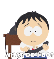What Do I Do Stan Marsh Sticker - What Do I Do Stan Marsh South Park Stickers
