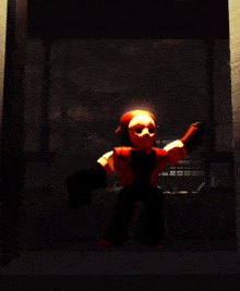 a cartoon character with a mask on his face