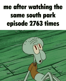 squidward laughing southpark