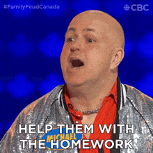 Help Them With The Homework Michael GIF - Help Them With The Homework Michael Family Feud Canada GIFs