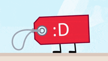 a red tag that says 80 on it