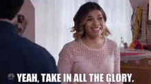 Superstore Amy Sosa GIF - Superstore Amy Sosa Yeah Take In All The Glory GIFs