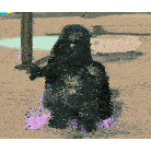darth vader in a video game with purple smoke coming out of him