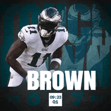a philadelphia eagles football player wearing number 1