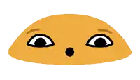 a cartoon drawing of a face with pink stars in its eyes