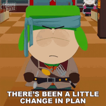 Theres Been A Little Change In Plan Kyle Broflovski GIF - Theres Been A Little Change In Plan Kyle Broflovski South Park GIFs