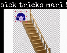 Omori Mari Omori GIF - Omori Mari Omori Mari Falling Off The Stairs GIFs
