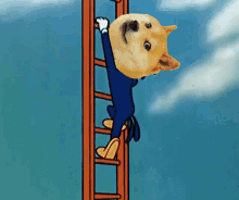 Doge Climbing 1billion Subscribers GIF