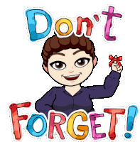 Dont Forget Sticker - Dont Forget Stickers