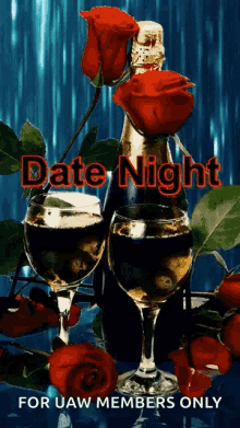 Date Night Roses GIF - Date Night Roses Wine GIFs