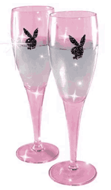 playboy wine glass sparkle