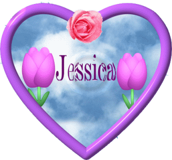 Jessica Heart Sticker - Jessica Heart Rose Stickers