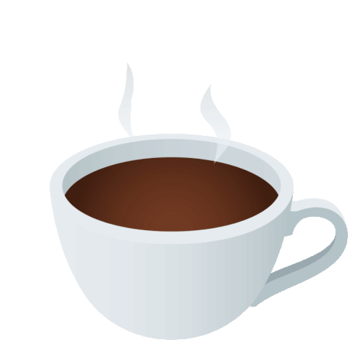 Hot Coffee Mug Sticker