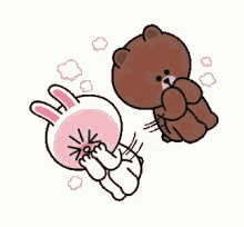 Brown And Cony Cute GIF - Brown And Cony Cute Shy GIFs