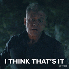 a man says i think that 's it in a netflix ad