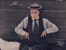 Buster Keaton Cigarette GIF - Buster Keaton Cigarette Smoking GIFs