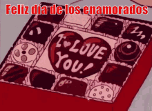 Una Caja De Bombones Por El Día De Los Enamorados GIF - Chocolates Te Quiero Dia De Los Enamorados GIFs