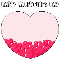 a happy valentine 's day card with a penguin in a heart