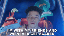 Im With My Friends And We Never Get Scared Lil Mosey GIF - Im With My Friends And We Never Get Scared Lil Mosey Krabby Step Song GIFs
