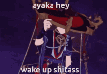 Ayaka Scaramouche Ayaka Wake Up GIF - Ayaka Scaramouche Ayaka Wake Up Its8am Pls GIFs
