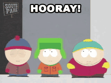 Hooray Eric Cartman GIF - Hooray Eric Cartman Stan Marsh GIFs